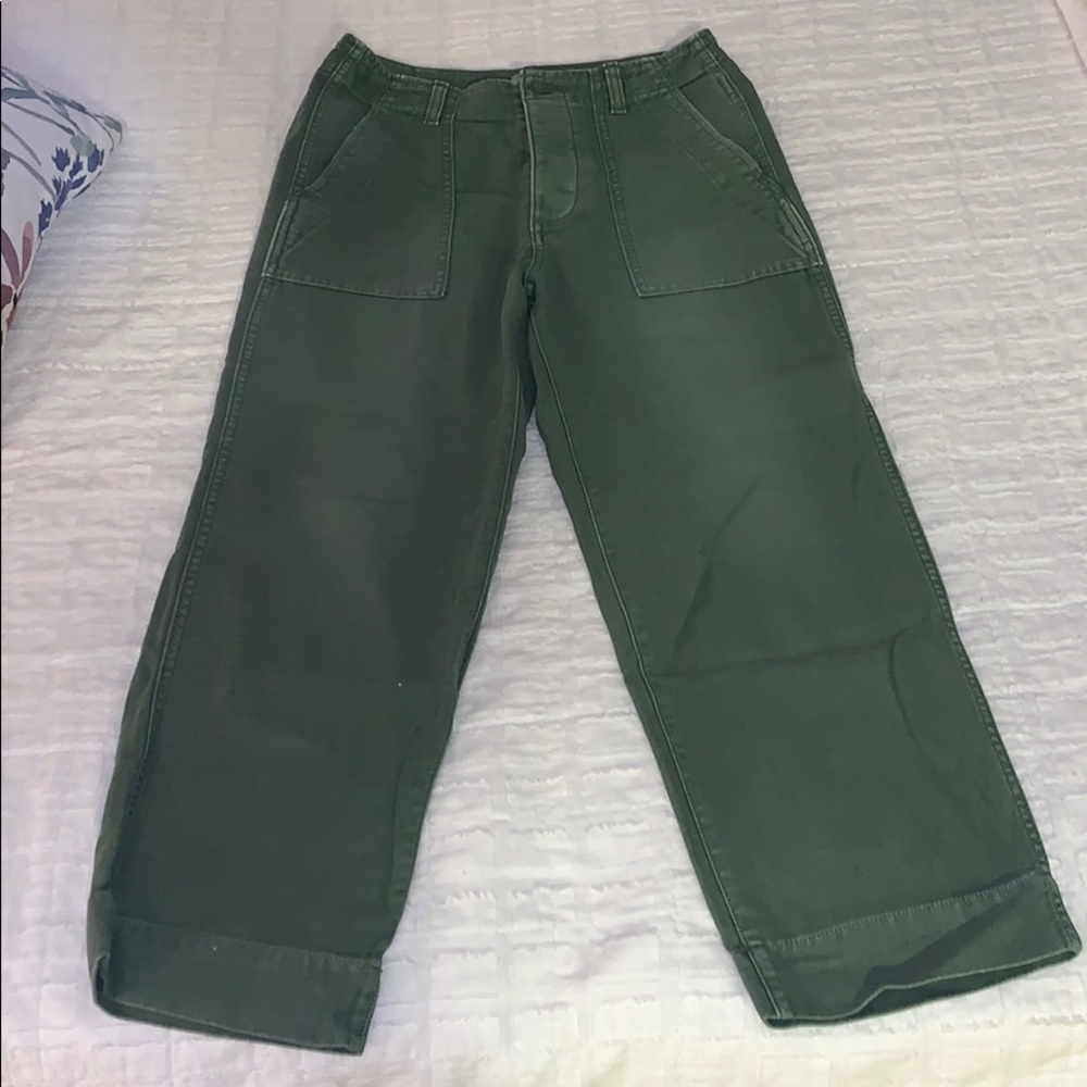 Wide leg capri pant